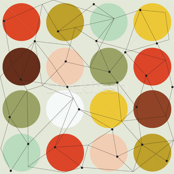 scandinavian geometric modern seamless pattern Stock photo © balasoiu