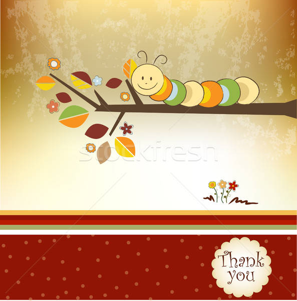 Thank you greeting card Stock photo © balasoiu
