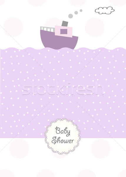 baby shower invitation Stock photo © balasoiu