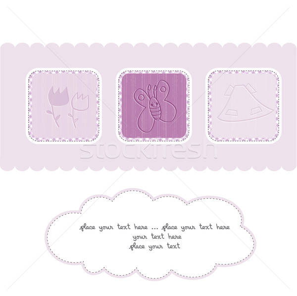 Welcome the New Baby Card Stock photo © balasoiu