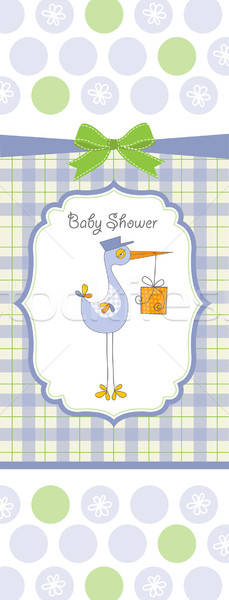 baby shower card Stock photo © balasoiu