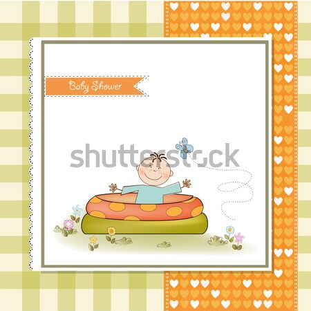funny shower card Stock photo © balasoiu