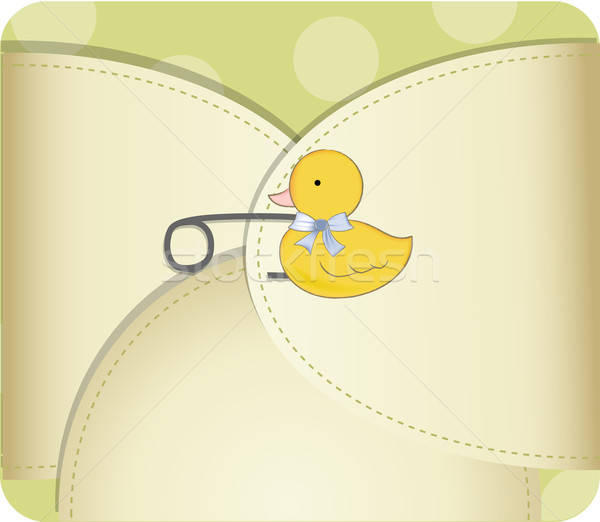 Neue Baby Ankündigung glücklich Hintergrund Junge Stock foto © balasoiu