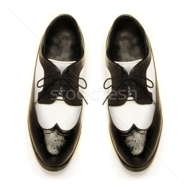 Two-tone patent leather men's shoes Stock photo © Balefire9