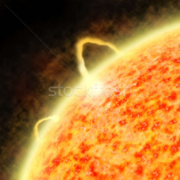 Sunspot and solar flare activity Stock photo © Balefire9