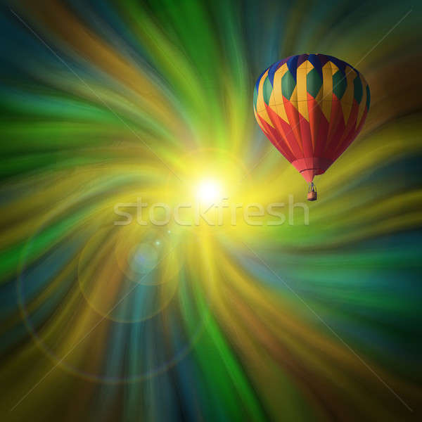 Balon pływające wir pastel streszczenie hot Zdjęcia stock © Balefire9