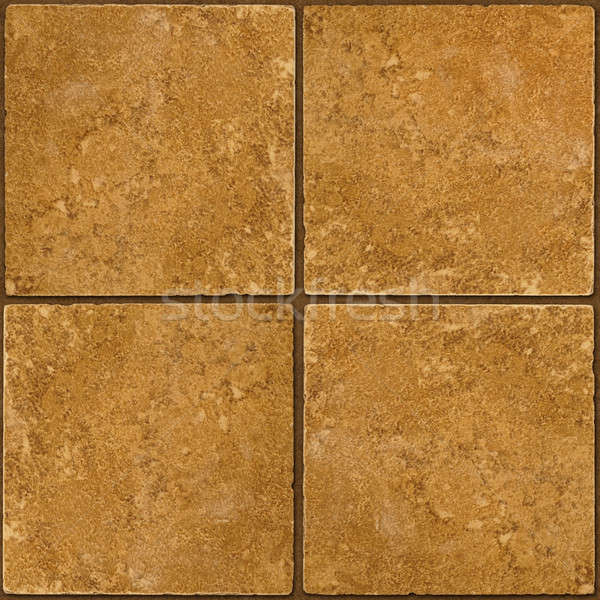 Ceramic brown stone tiles seamlessly tileable Stock photo © Balefire9