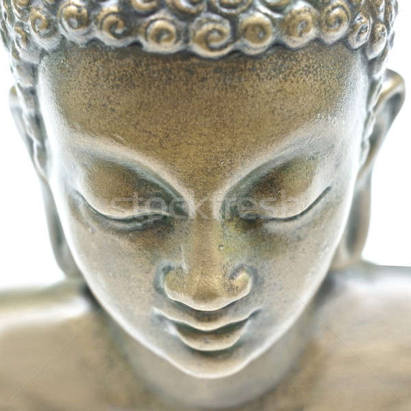 Buda retrato isolado branco cara fundo Foto stock © Bananna