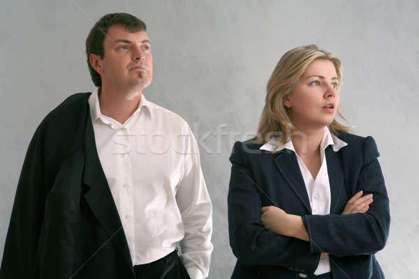 Negócio masculino feminino pessoas de negócios trabalhar casal Foto stock © Bananna