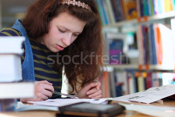 Preparing to the exam Stock photo © Bananna