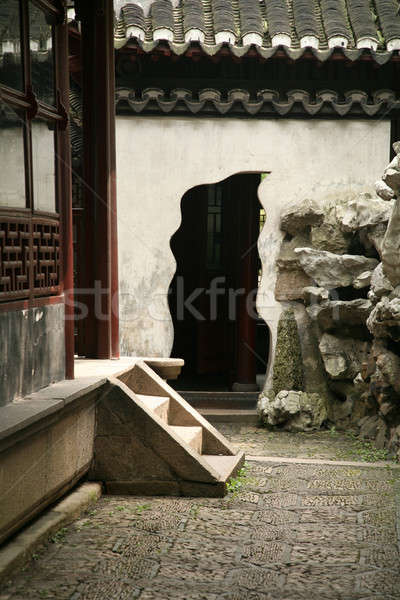 Stock photo: chinese courtyard