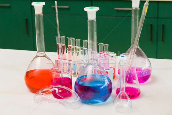 Colorato attivo chimica Università sondaggio sostanza Foto d'archivio © barabasa