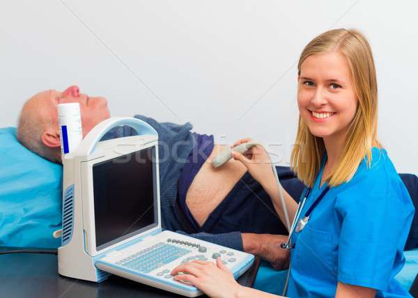 Echography Examination Stock photo © barabasa
