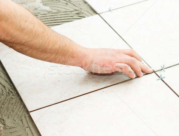 Floor Tiling Stock photo © barabasa