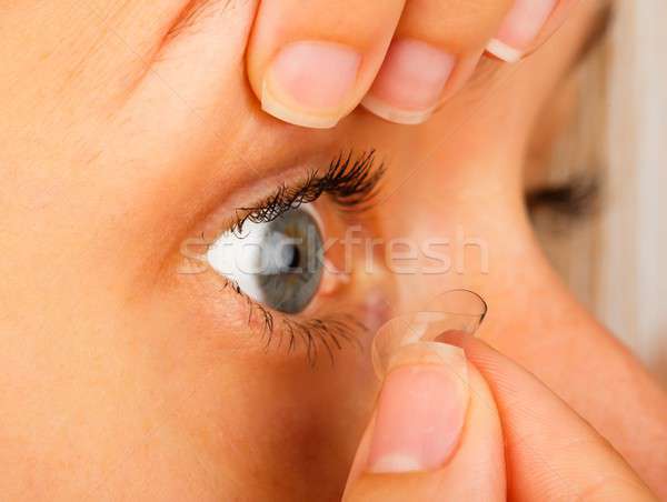 Contact Lenses Correct Removal Stock photo © barabasa