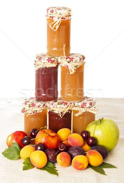Stock fotó: étvágygerjesztő · gyümölcs · ízletes · gyümölcsök · finom · fehér