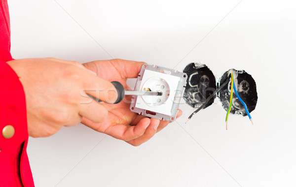 Stock photo: Electrical Works