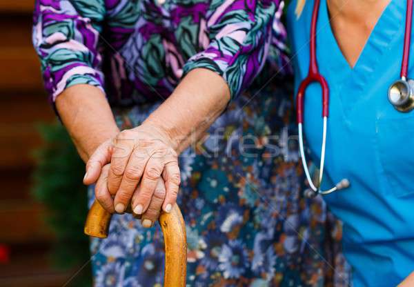Support for The Disabled Elderly Stock photo © barabasa