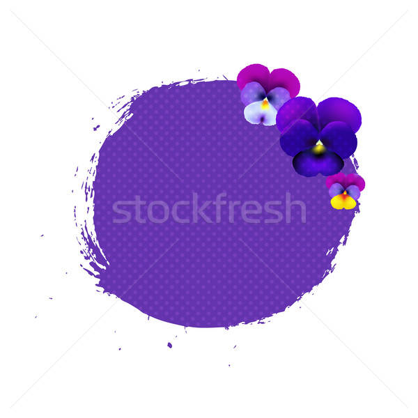 Blob With Pansies Stock photo © barbaliss