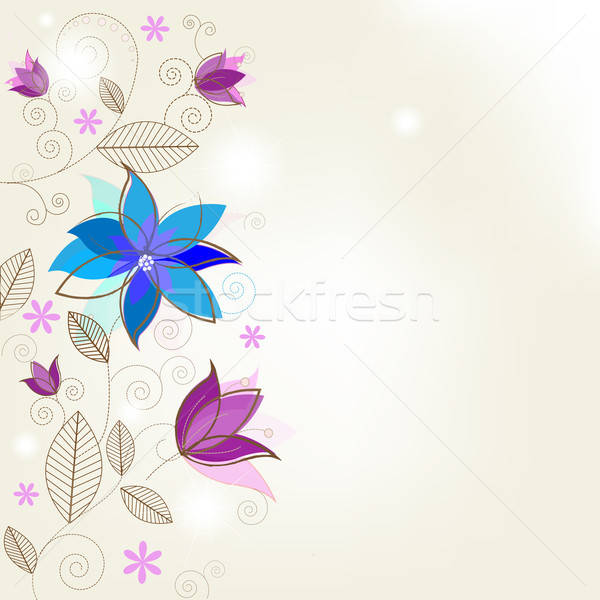 çiçek soyut doku dizayn güzellik Retro Stok fotoğraf © barbaliss