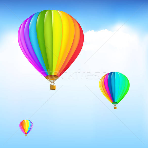 Colorful Hot Air Balloons Stock photo © barbaliss