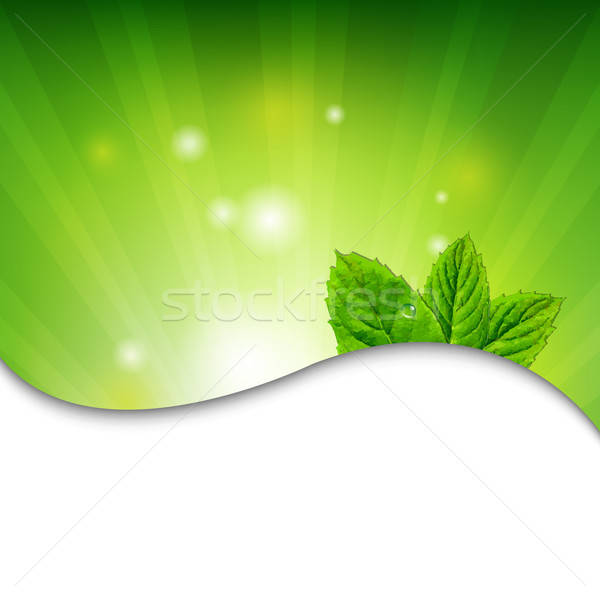 Green Wall With Green Leaves Stock photo © barbaliss