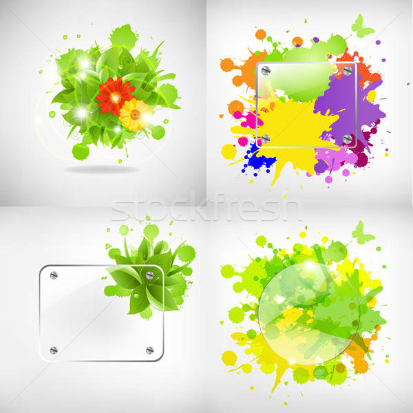 Backgrounds With Glass And Blots Stock photo © barbaliss