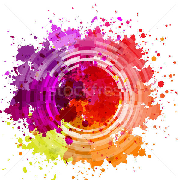 Watercolor Blot Abstract Background Stock photo © barbaliss