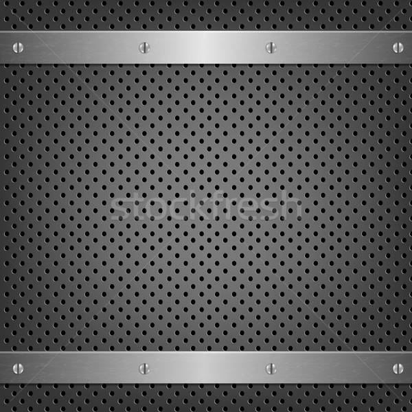 Metal Background With Aluminum Plate Stock photo © barbaliss