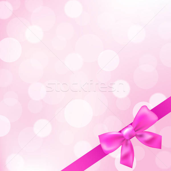 Pink Ribbons And Bokeh Stock photo © barbaliss