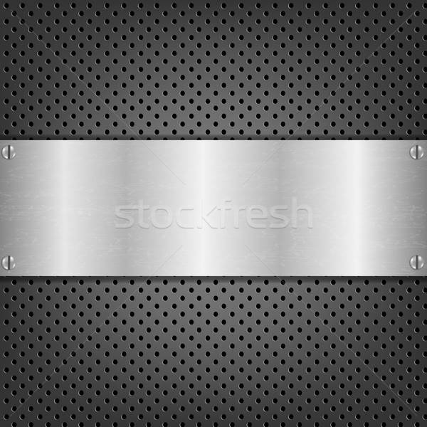 Metal placa gradiente fondo espacio Foto stock © barbaliss
