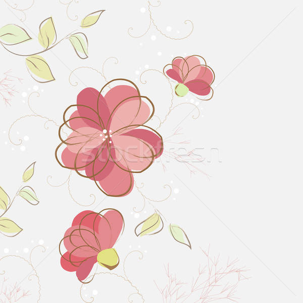 Virág absztrakt textúra terv szépség retro Stock fotó © barbaliss