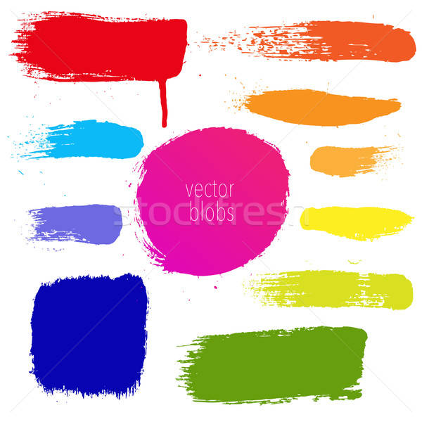 Colorful Blots Set Stock photo © barbaliss