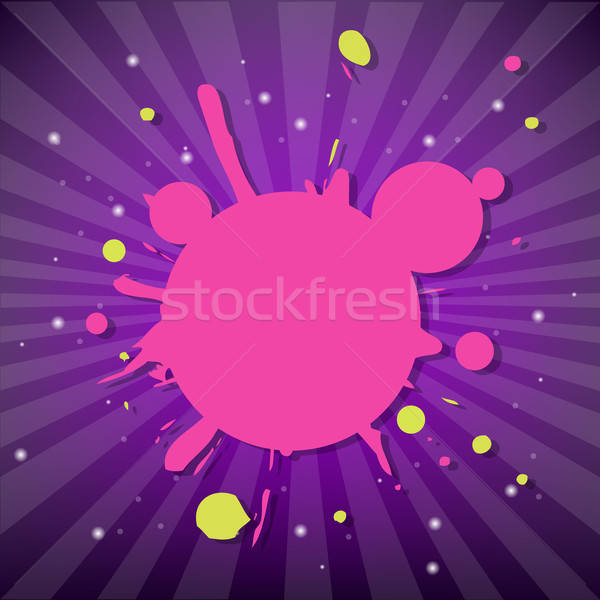 Bright Poster With Blot Stock photo © barbaliss