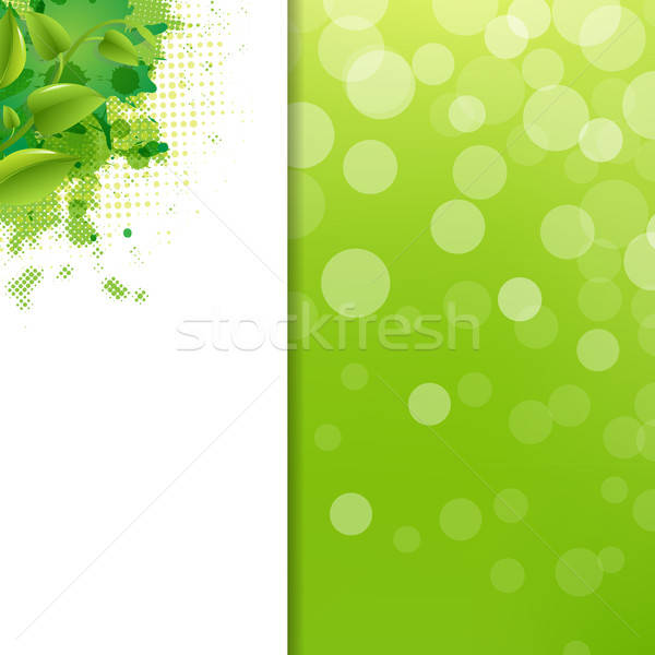 Green Eco Background With Blur And Blob Stock photo © barbaliss