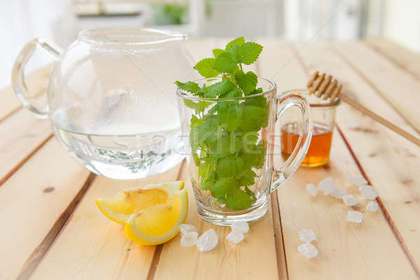 çay taze nane fincan melisa limon Stok fotoğraf © BarbaraNeveu