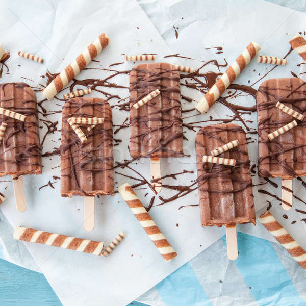Homemade frozen popsicles Stock photo © BarbaraNeveu