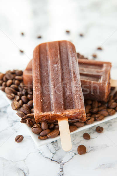 Iced coffee popsicles Stock photo © BarbaraNeveu