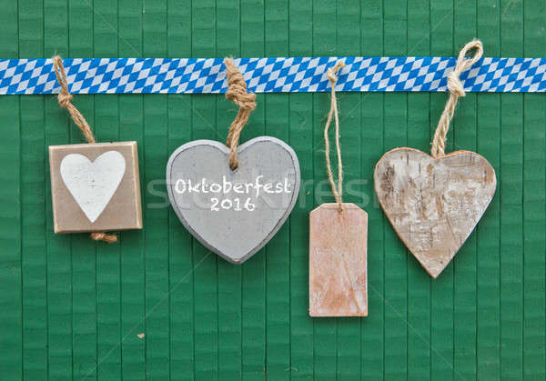 Little hearts on green  Stock photo © BarbaraNeveu