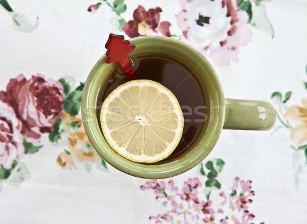 Tea in a green mug Stock photo © BarbaraNeveu