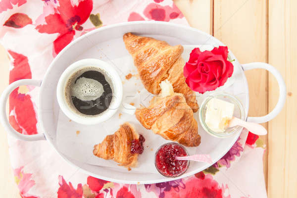 Fresh croissants for breakfast Stock photo © BarbaraNeveu