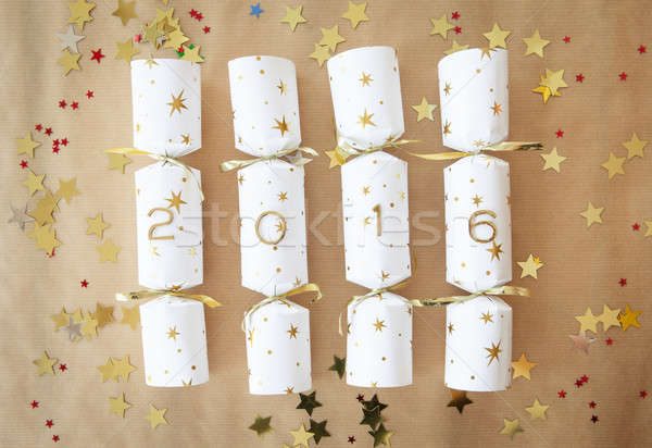 Party cracker with 2016 Stock photo © BarbaraNeveu