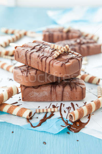 Homemade frozen popsicles Stock photo © BarbaraNeveu