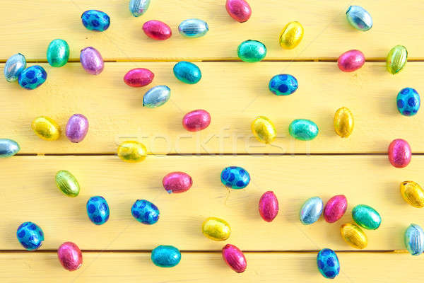 Chocolate eggs for easter Stock photo © BarbaraNeveu