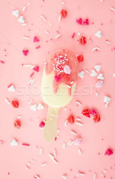 Vanilla ice cream with sprinkles Stock photo © BarbaraNeveu