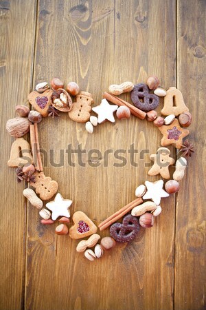 Variety of christmas cookies Stock photo © BarbaraNeveu