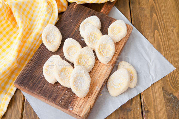 Frescos azúcar en polvo italiano cookies alimentos huevos Foto stock © BarbaraNeveu