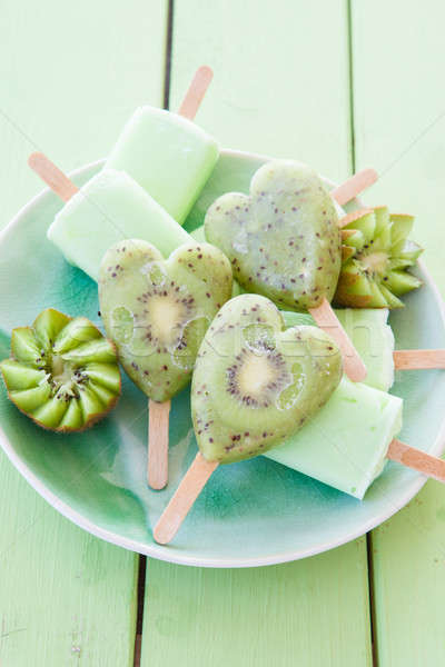 Stock photo: Homemade frozen popsicles