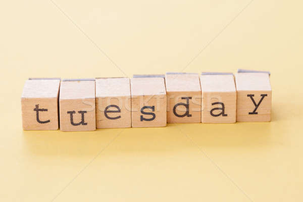 Word martes tuesday in spanish decorative Vector Image