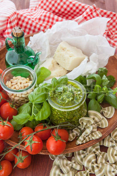 Fresh pesto with basil Stock photo © BarbaraNeveu
